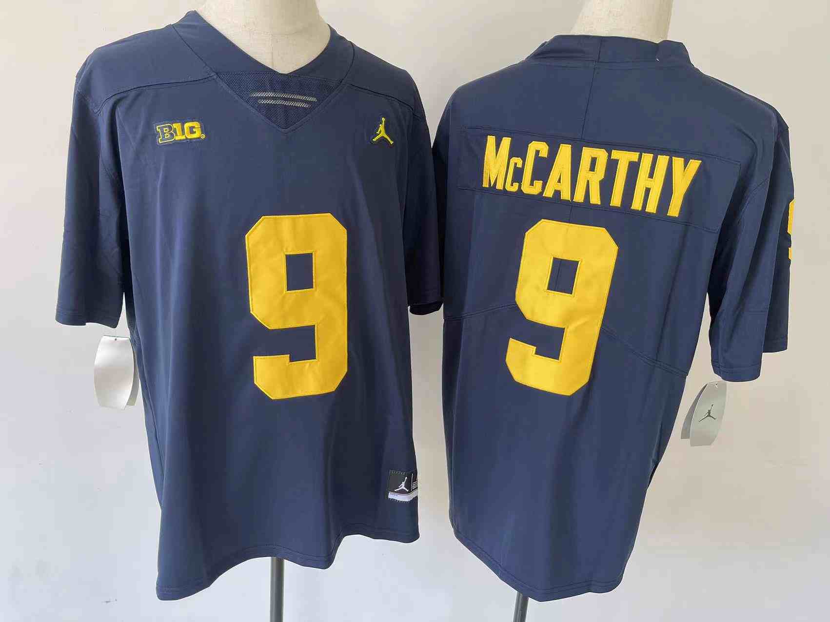Youth Michigan Wolverines #9 McCARTHY blue Stitched Jersey