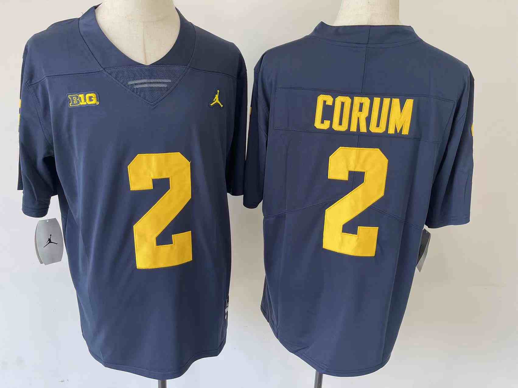 Youth Michigan Wolverines #2 CORUM Blue Stitched Jersey