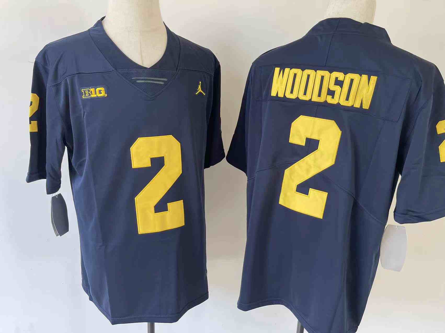 Youth Michigan Wolverines #2 WOODSON Blue Stitched Jersey