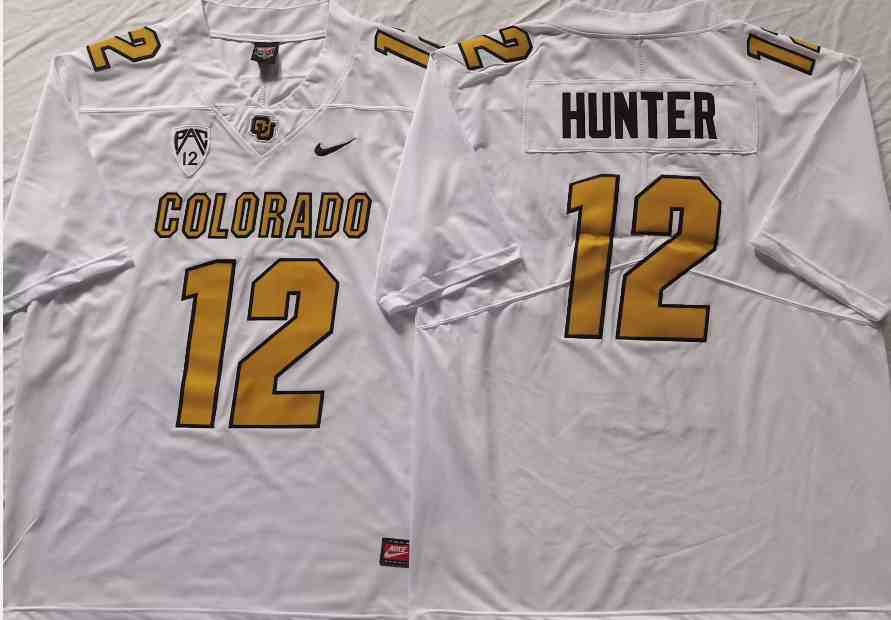 Men's  Colorado Buffaloes #12 Original Retro Brand NIL Football Player Jersey - White