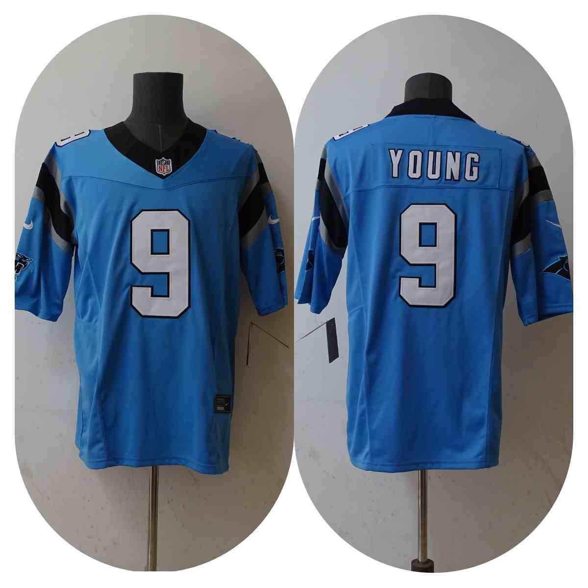 Men's Carolina Panthers #9 Bryce Young Blue 2023 F.U.S.E. Vapor Untouchable Football Stitched Jersey