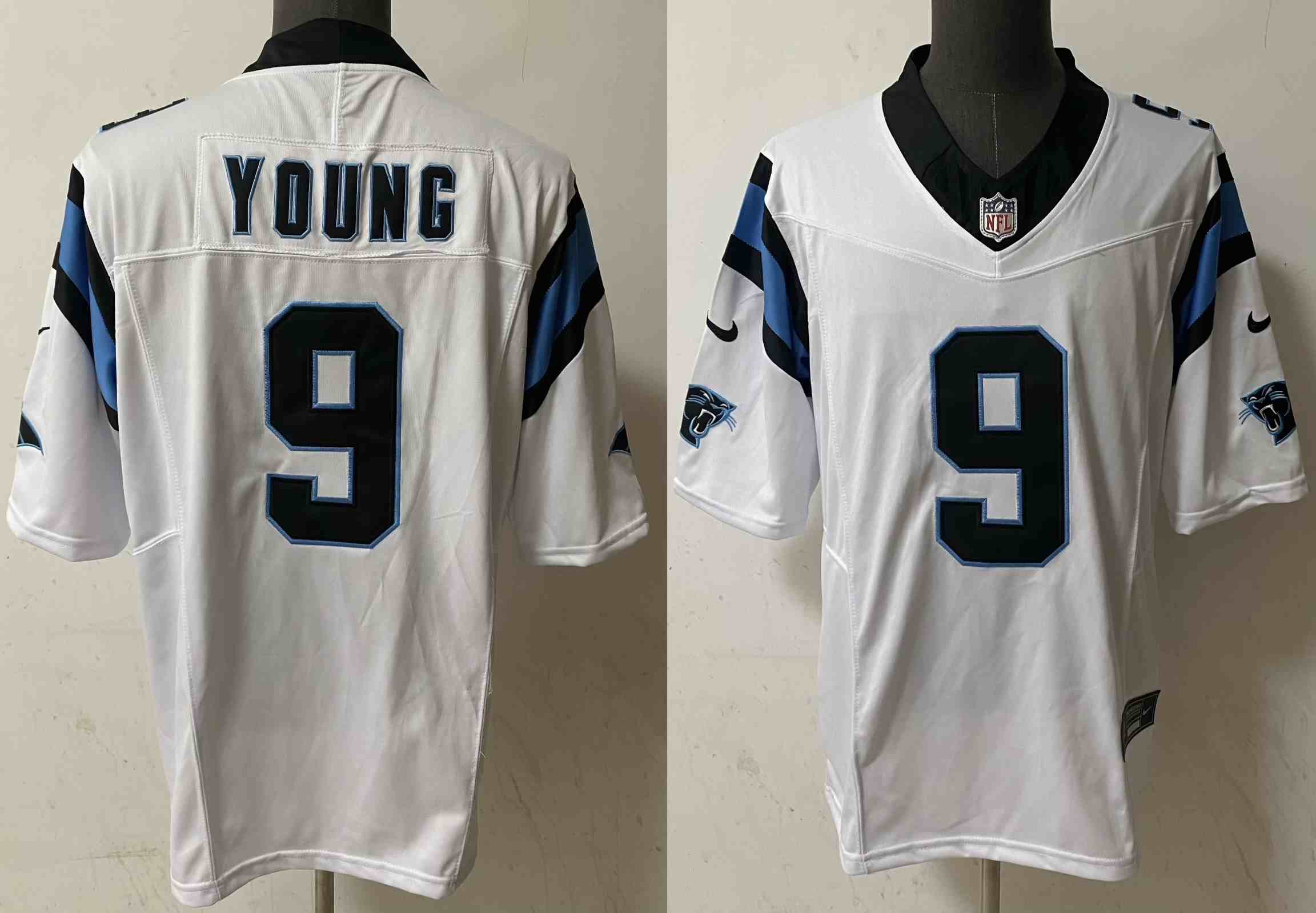 Men's Carolina Panthers #9 Bryce Young White 2023 F.U.S.E. Vapor Untouchable Football Stitched Jersey