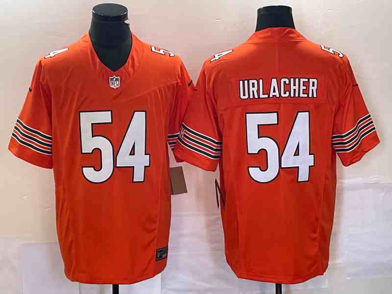 Men's Chicago Bears #54 Brian Urlacher Orange 2023 F.U.S.E. Vapor Untouchable Limited Football Stitched Jersey