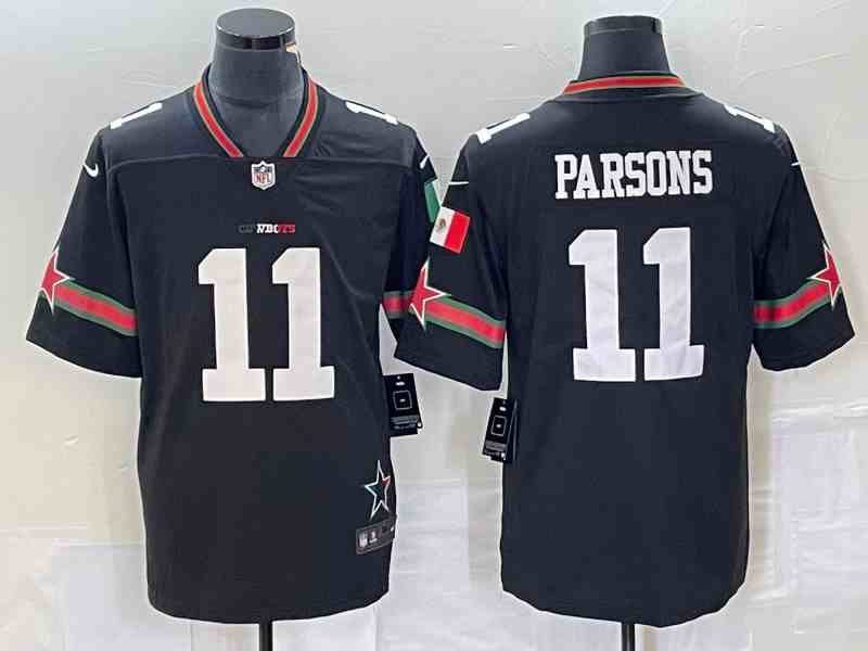 Men's Dallas Cowboys #11 Micah Parsons Black Mexico Vapor Limited Stitched Football Jersey