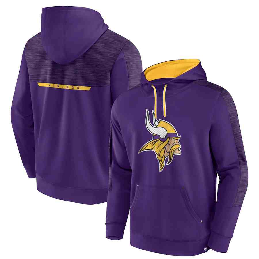 Men's Minnesota Vikings Purple Defender Evo Pullover Hoodie