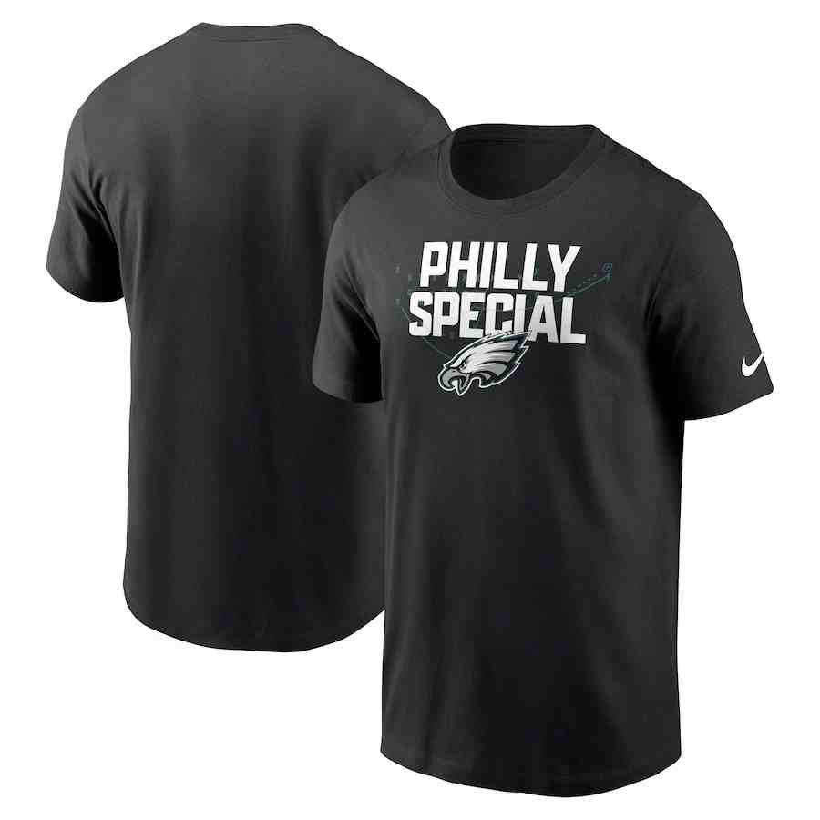 Men's Philadelphia Eagles Black Division Essential T-Shirt