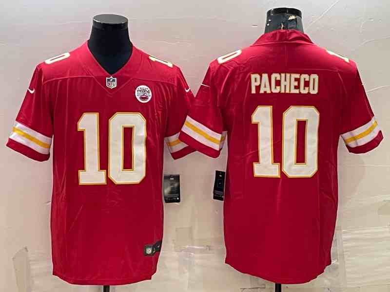 Men's Kansas City Chiefs #10 Isiah Pacheco Red Vapor Untouchable Limited Stitched Football Jersey