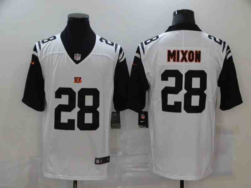 Men's Cincinnati Bengals #28 Joe Mixon White Alternate Vapor Limited Jersey