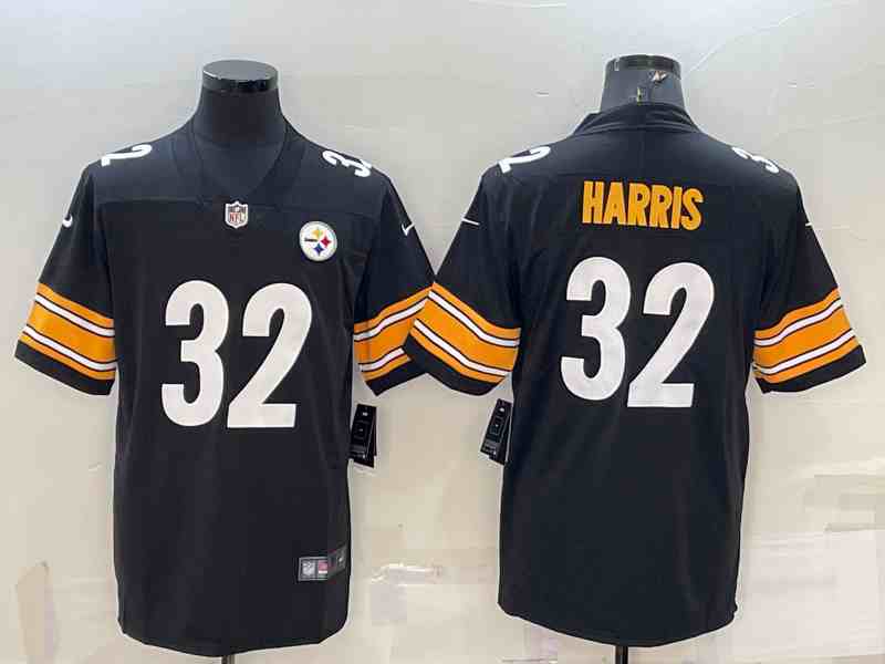 Men's Pittsburgh Steelers #32 Franco Harris Black Vapor Limited Jersey
