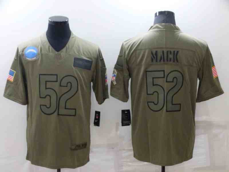 Men's Los Angeles Chargers #52 Khalil Mack Camo Salute To Service Limited Stitched Jersey