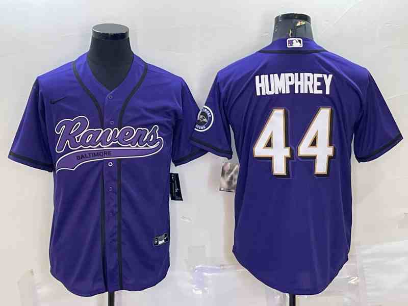 Men's Baltimore Ravens #44 Marlon Humphrey Purple Vapor Untouchable Limited Stitched Jersey