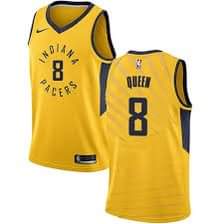 Indiana Pacers 8 Queen Yellow Customized Jerseys