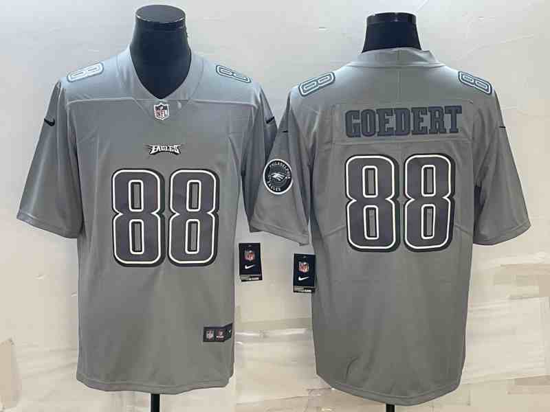 Men's Philadelphia Eagles #88 Dallas Goedert Gray Atmosphere Fashion Stitched Jersey 368