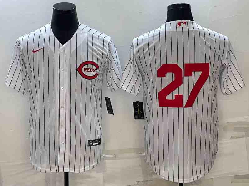 Men's Cincinnati Reds #27 Trevor Bauer 2022 White Field of Dreams Stitched Baseball Jersey