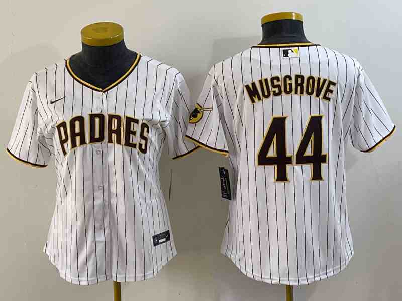 Youth San Diego Padres #44 Joe Musgrove White Stitched MLB Cool Base Nike Jersey