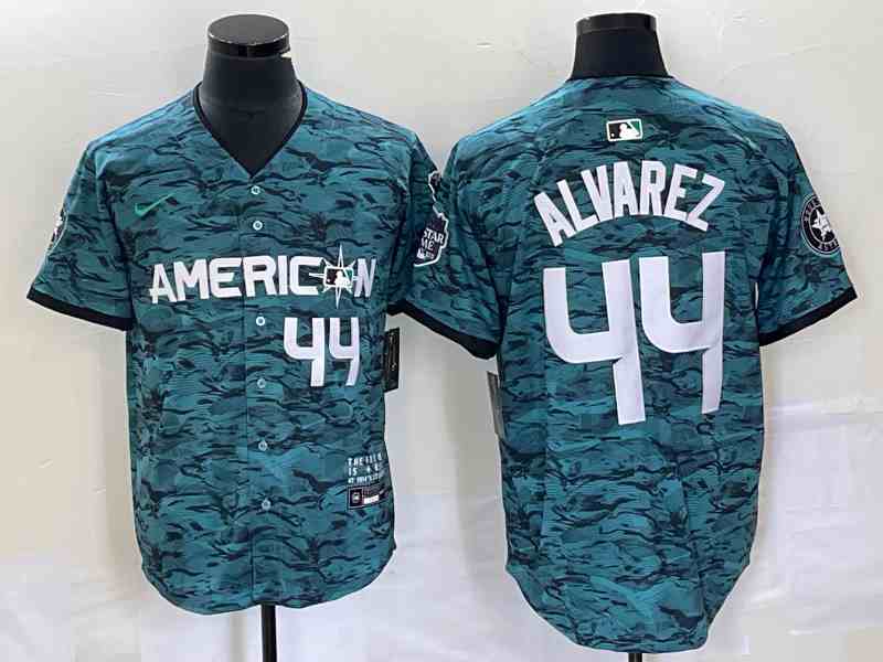 Men's American League 44 Yordan Alvarez Nike Teal 2023 MLB All-Star Game Limited Player Jersey