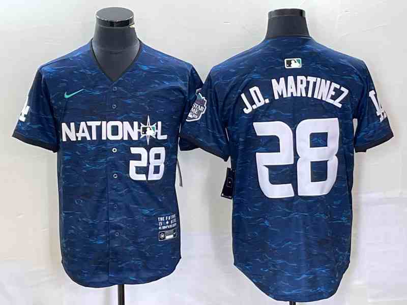 Men's National League Los Angeles Dodgers #28 JD Martinez Nike Royal 2023 MLB All-Star Game Limited Jersey