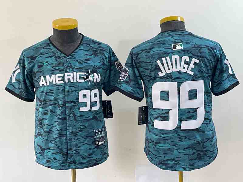 Women's American League Aaron Judge Nike Teal 2023 MLB All-Star Game Limited Player Jersey