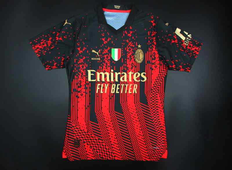Men's 2022∕23 AC Milan 4th Player version Custom  Replica Jersey