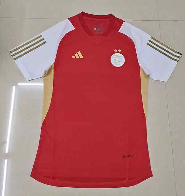 Men's Algeria 2023-24 red Player version Custom Replica Jersey