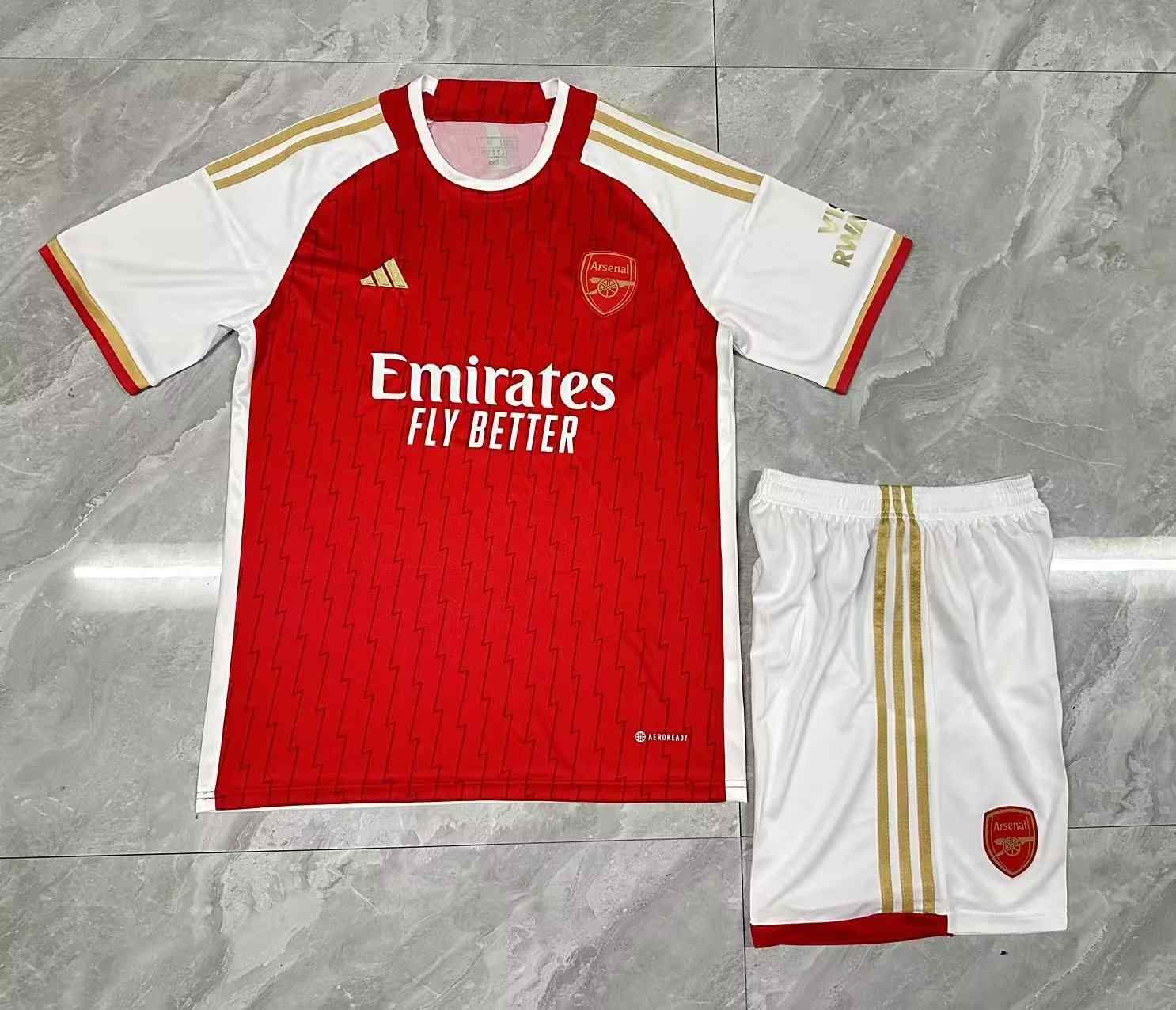 Men's Arsenal 2023-24 Home Custom  Replica Jersey Kit