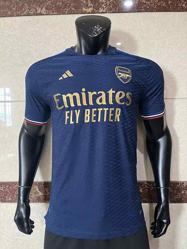 Men's Arsenal 2023-24 blue player version Custom Replica Jersey