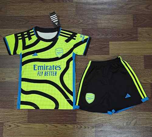 Arsenal adidas Youth 2023-24  Away Mini Kit  Custom Replica jersey Yellow
