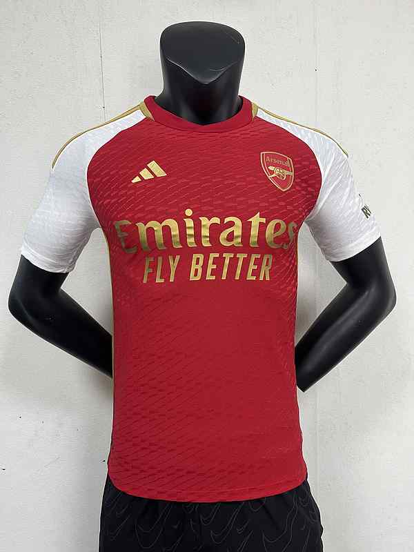 Men's Arsenal 2023-24 home style 2 player version Custom Replica Jersey