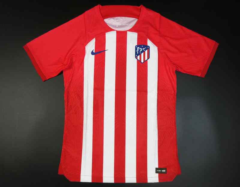 Men's Atletico de Madrid 2023-24 Home Custom  Replica Jersey