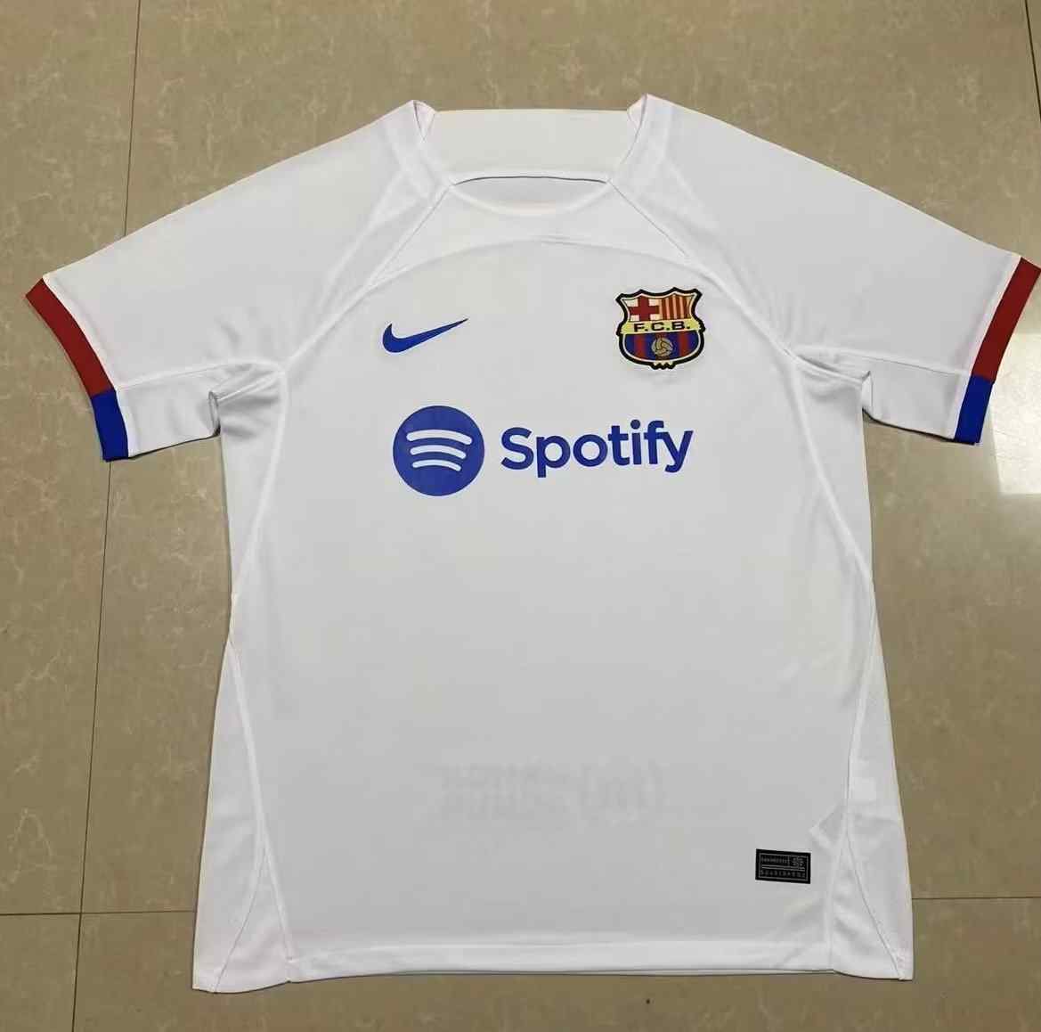 Men's Barcelona  2023-24 Away  Custom Replica Jersey