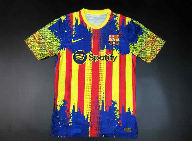 Men's 2023-24 Barcelona Special Edition Player version Custom Replica Jersey