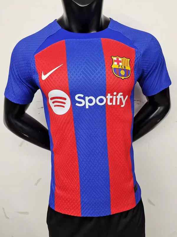 Men's Barcelona Nike 2023-24 home player version Custom Replica Jersey