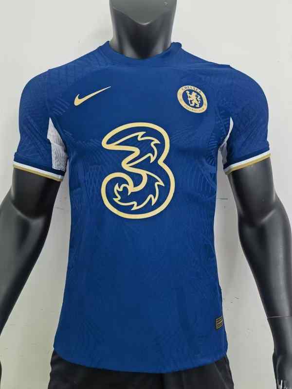 Men's Chelsea 2023-24 blue player version Custom Replica Jersey