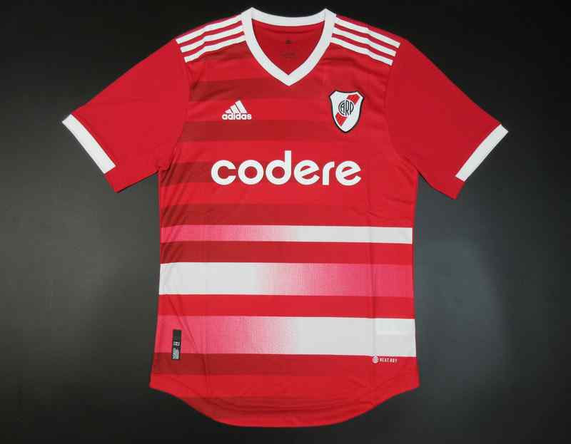 Men's 2022-23 Club Atlético River Plate away Player version Custom  Jersey