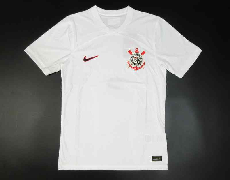 Men's 2023-24 Corinthians home Player version  Custom Replica Jersey
