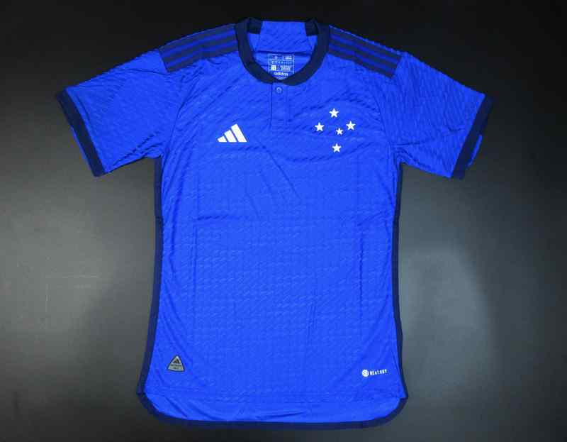 Men's 2023-24 Cruzeiro home Player version Custom Replica Jersey