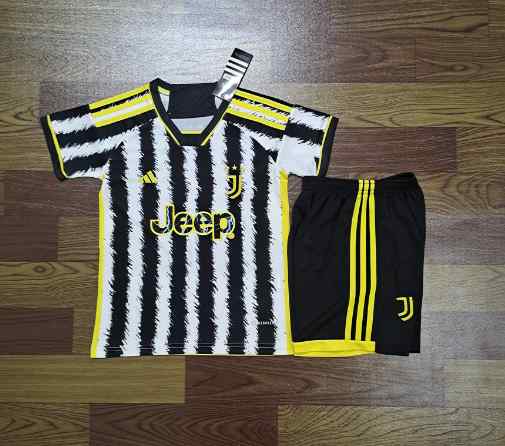 Youth Juventus 2023-24 Home Custom Replica Kit Jersey