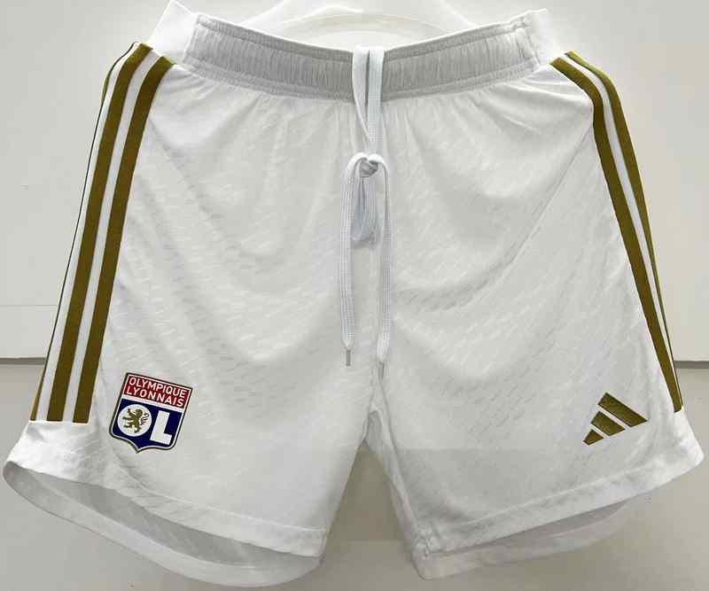 Men's  2023-24 Olympique Lyonnais home Player version Shorts