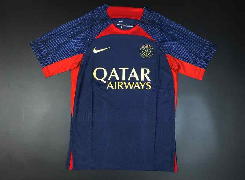Men's 2023-24 PSG Training shirt (navy) Player version Custom Jersey