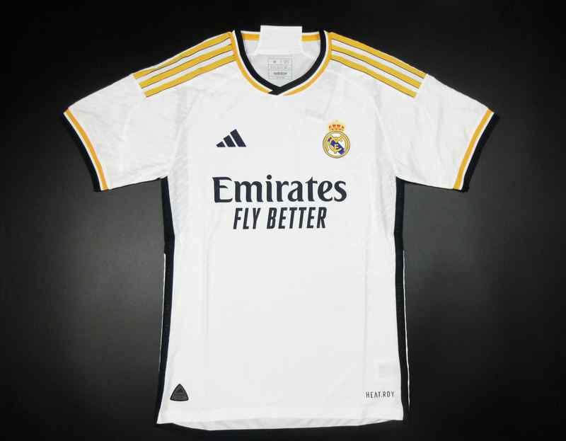 Men's 2023-24 Real Madrid home Player version Replica jersey