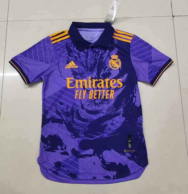 Men's Real Madrid 2023-24 Purple Player version Custom Replica Jersey