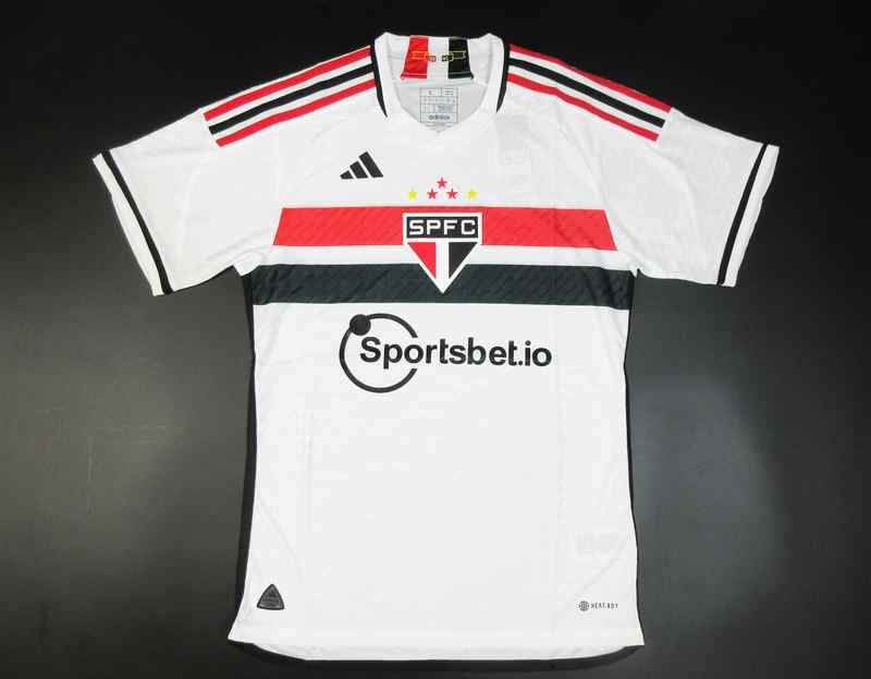 Men's 2023-24 Sao Paulo home Player version Custom Jersey