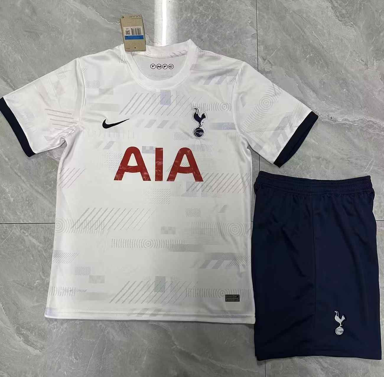 Men's Tottenham Hotspur 2023-24 Home Custom  Replica Jersey Kit  - White