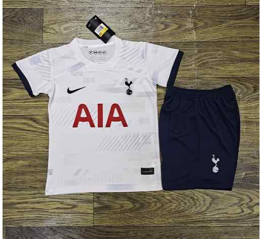 Youth Tottenham Hotspur 2023-24 Home Mini Kit  Custom Replica jersey- White