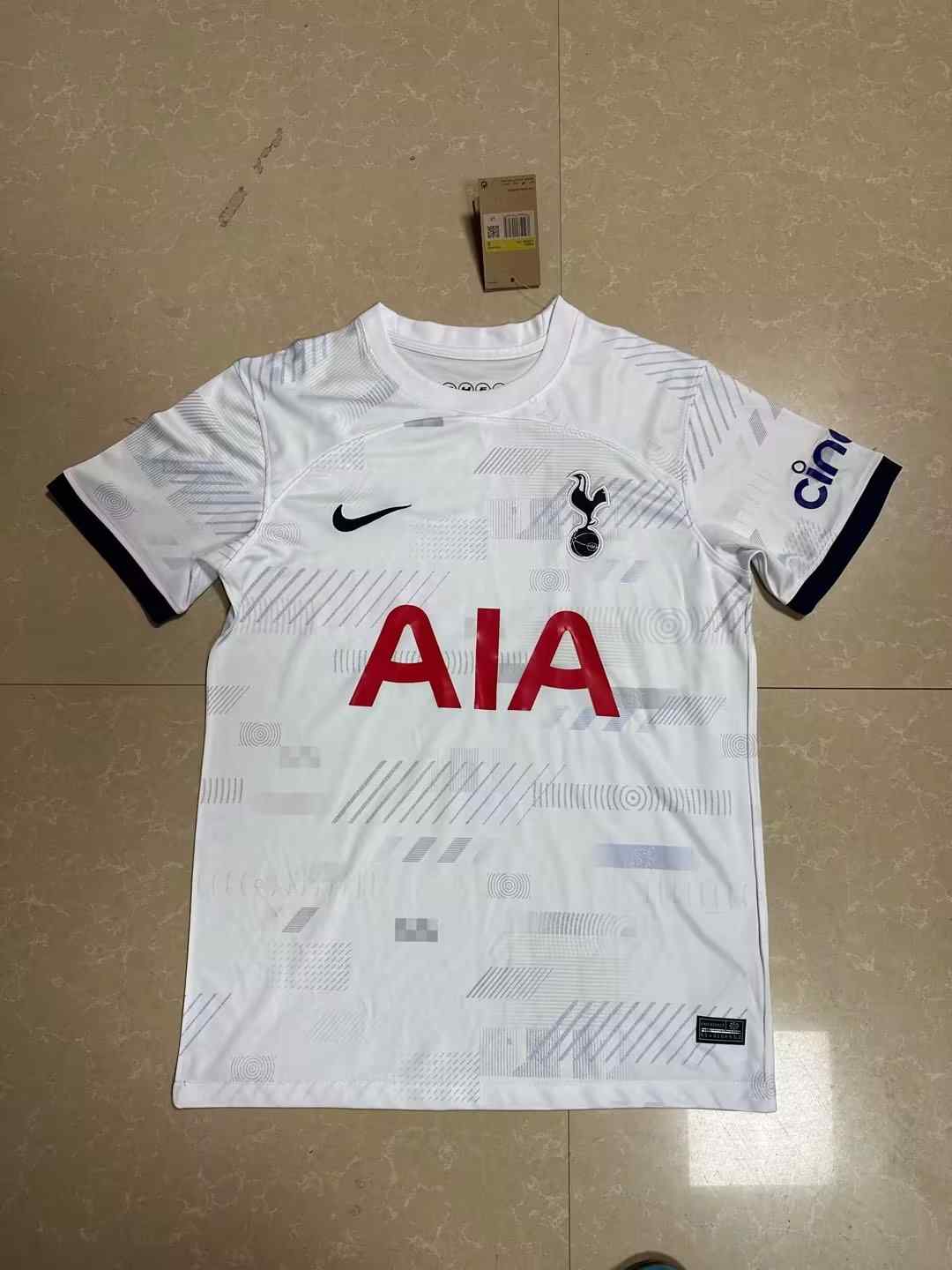 Men's Tottenham Hotspur 2023-24 Home Custom Replica Jersey - White