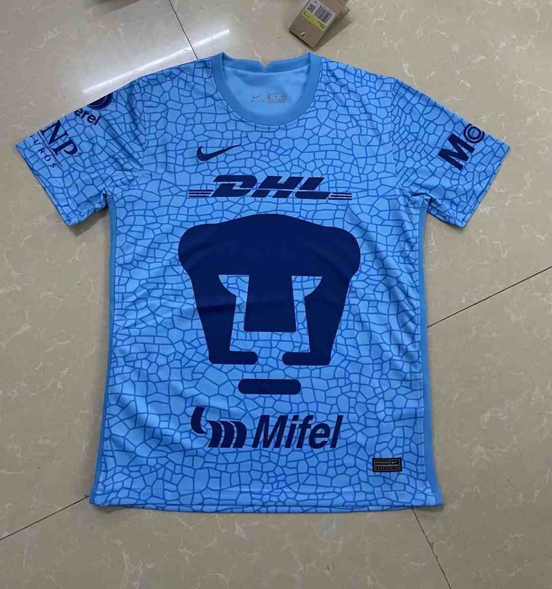 Men's 2022-23 Cougar Goalkeeper Thai Edition Blue Custom Replica Jersey