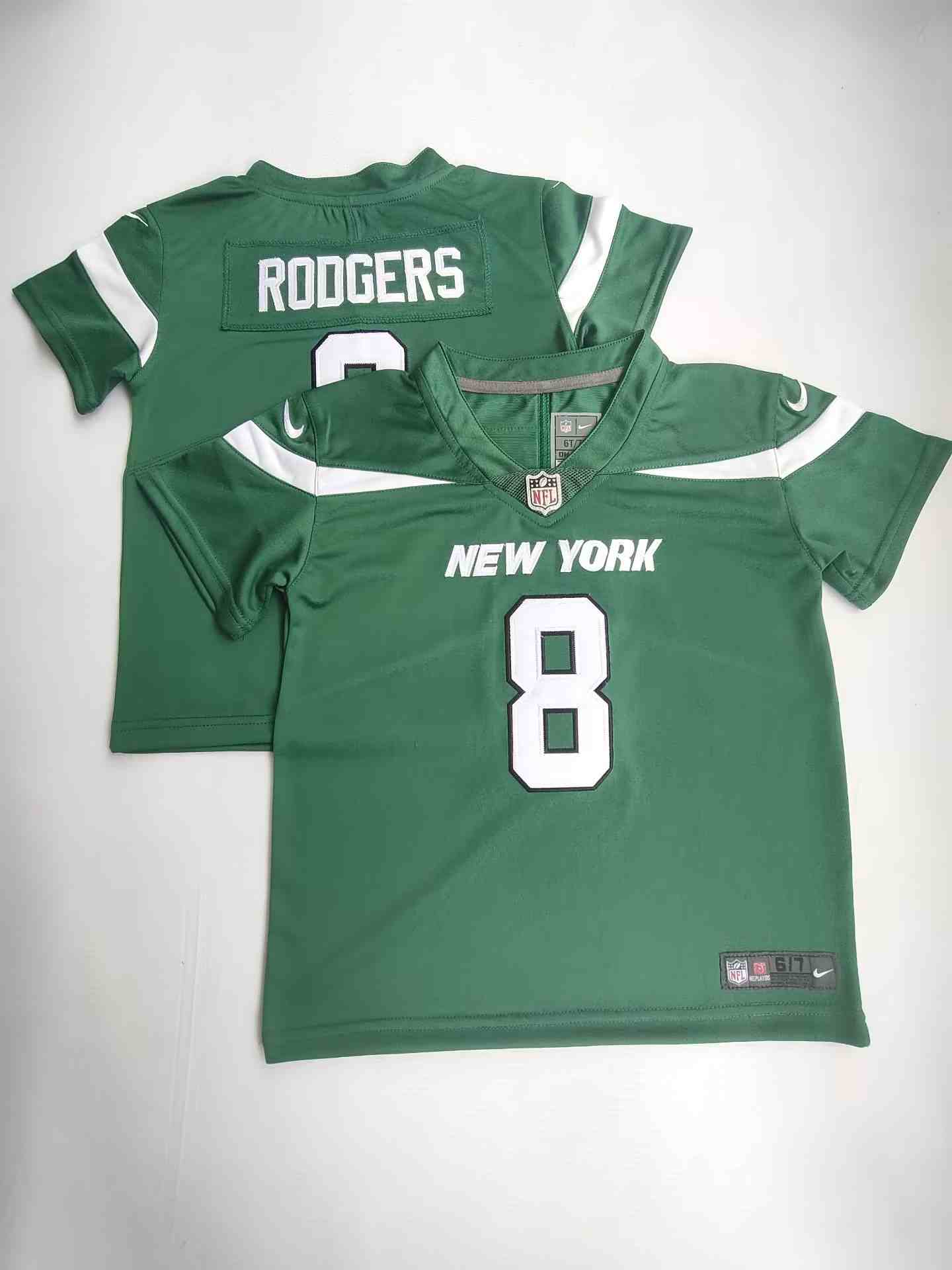 Toddler  New York Jets 8 Elijah Moore Green  Draft Vapor Untouchable Limited Jersey