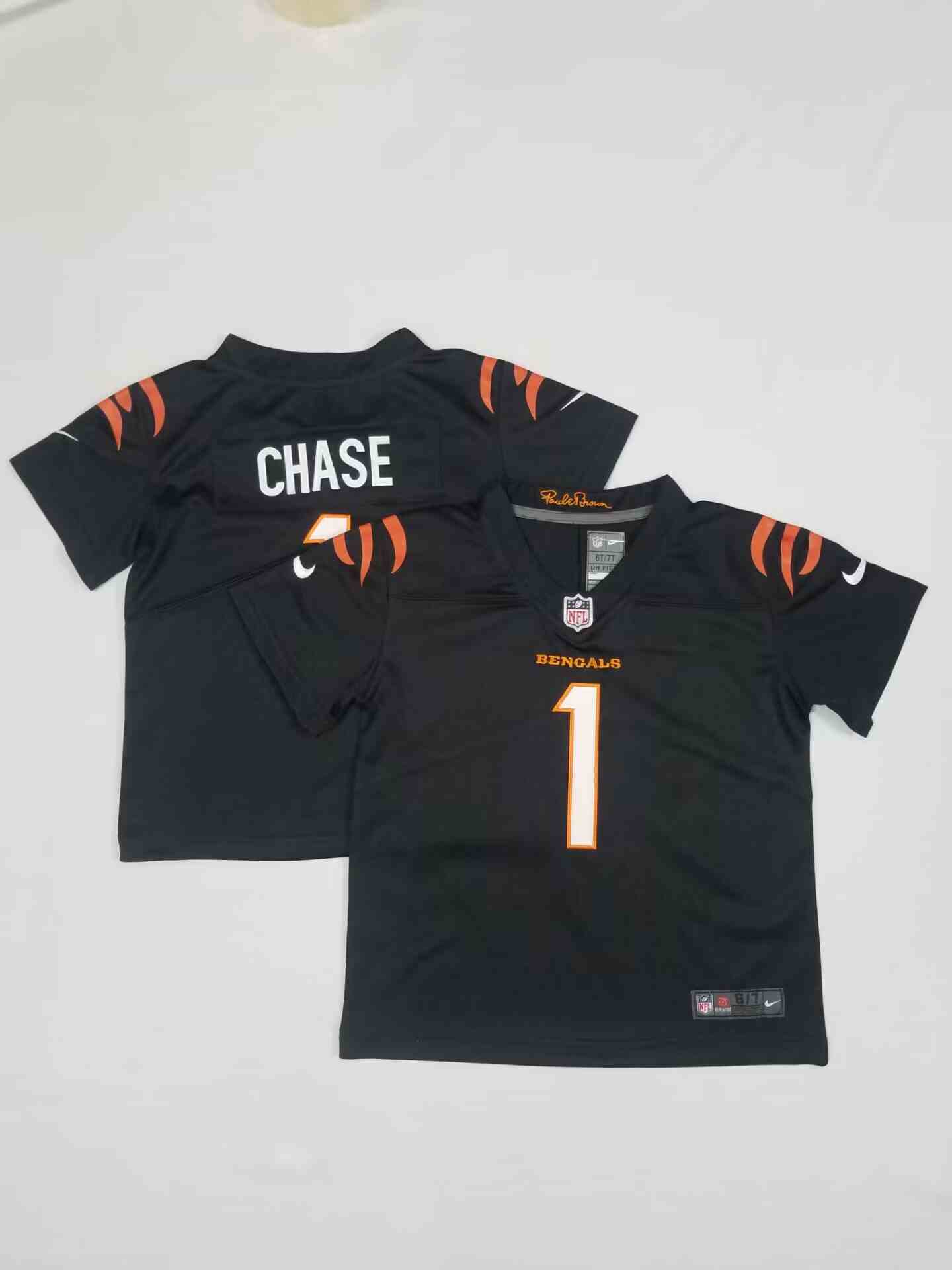 Toddler Cincinnati Bengals #1 Ja'Marr Chase Limited Black  Jersey