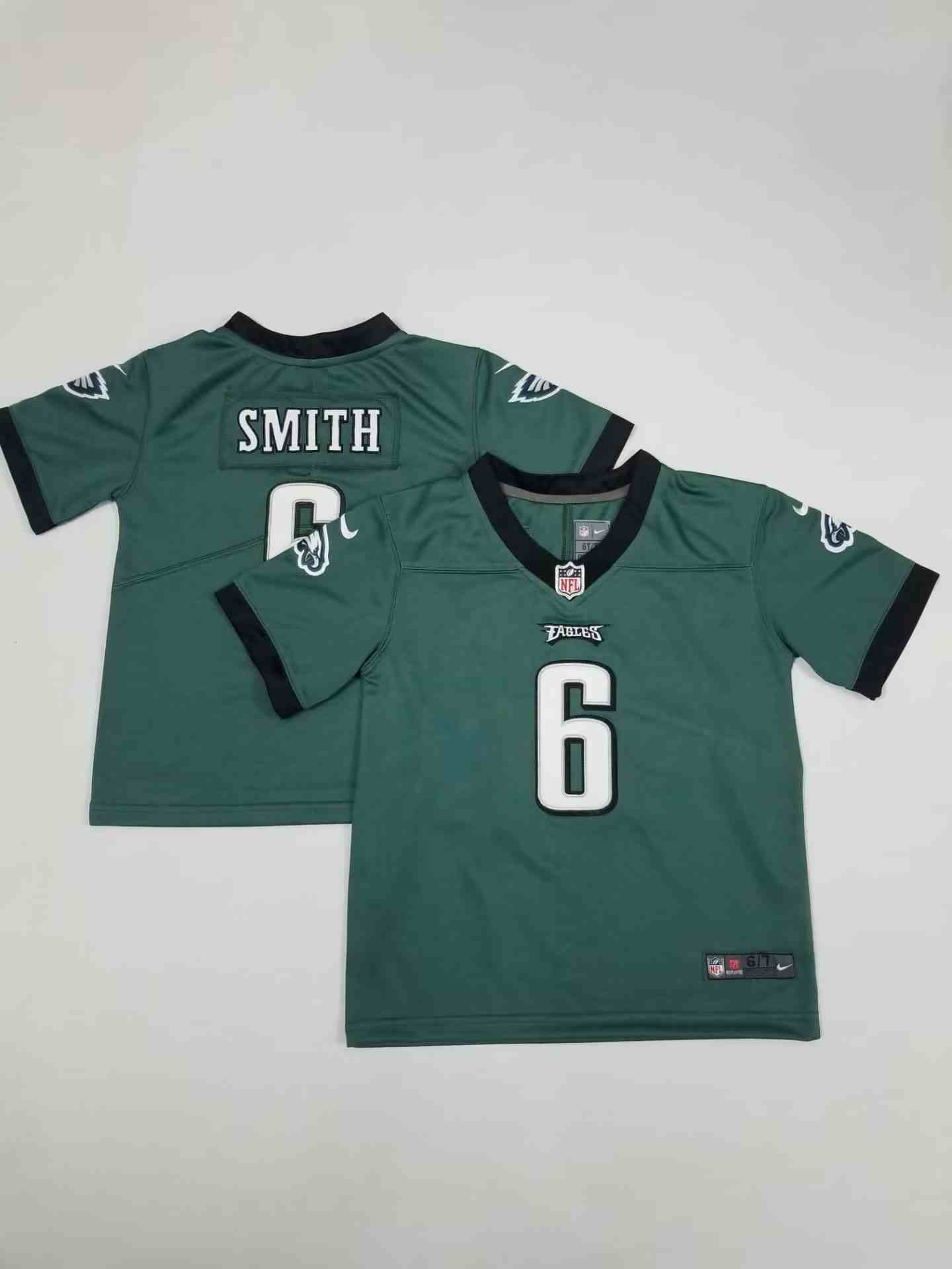 Toddler Philadelphia Eagles #6 DeVonta Smith Green Vapor Untouchable Limited Stitched Jersey