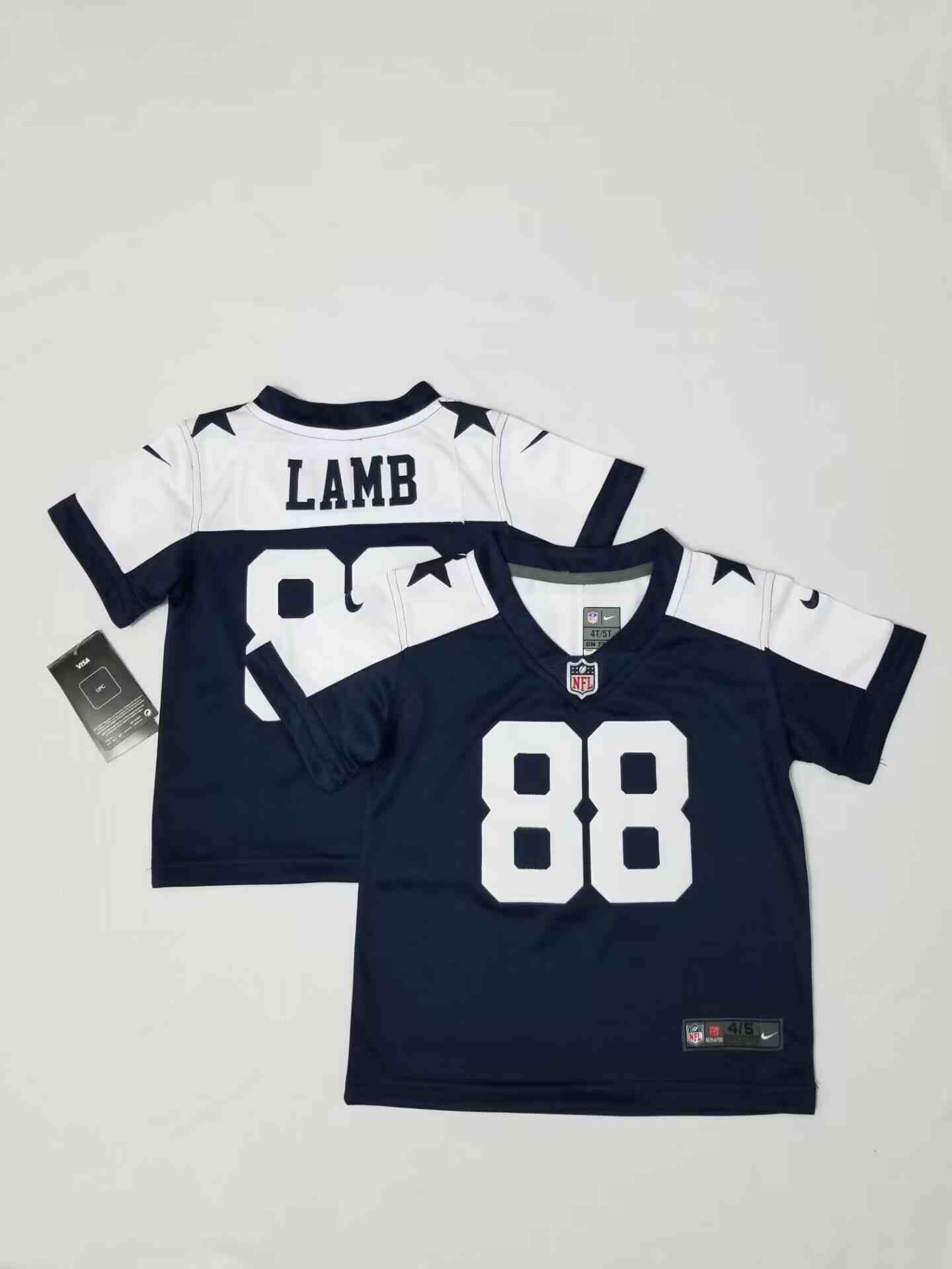 Toddler Dallas Cowboys #88 CeeDee Lamb Blue Thanksgiving  Limited Jersey